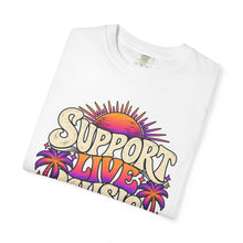 Load image into Gallery viewer, Support Live Music T-Shirt — Empowering Musicians Guitar Tee
