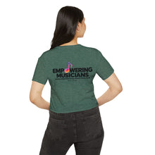 Load image into Gallery viewer, Support Live Music Crop Top — Empowering Musicians Festival Shirt
